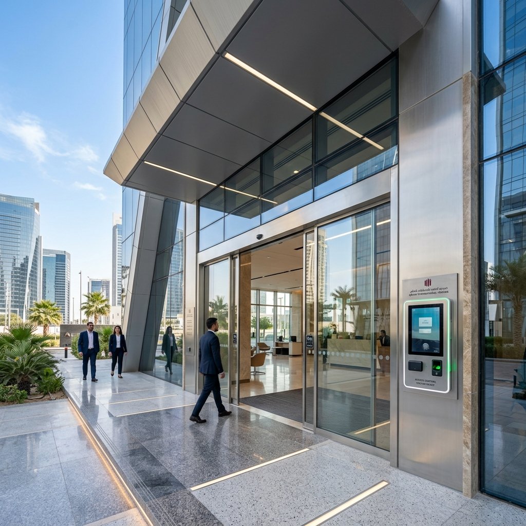 Automatic doors access control and security systems installation in Qatar